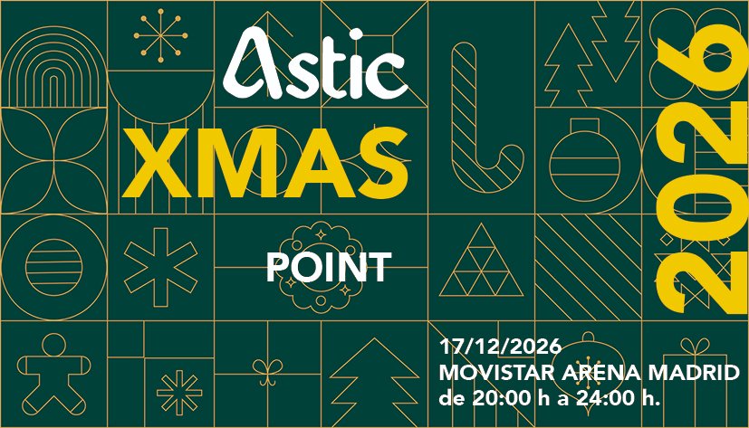 _ASTIC's tweet photo. El próximo 17 de diciembre celebramos la próxima edición de XMAS POINT 2026 en:

📍 Movistar Arena Madrid — Avenida Felipe II, s/n
📅 17 de diciembre de 2026
🕖 A partir de las 20:00 h
🎟️ 20 €

Programa:
20:00 h. Check-in y guardarropía.
20:30 h. Copa de bienvenida.
21:00 h. Cena
22:00 h. Barra Libre y DJ Fiesta 90’s
24:00 h. Finalización del evento

Las plazas son limitadas. Para confirmar vuestra asistencia debes rellenar el formulario de nuestra página web y hacer pago por Stripe de 20 €. No se realizarán devoluciones de pagos de Stripe.

Regístrate en nuestra web:
https://t.co/pAtmqDnLVg