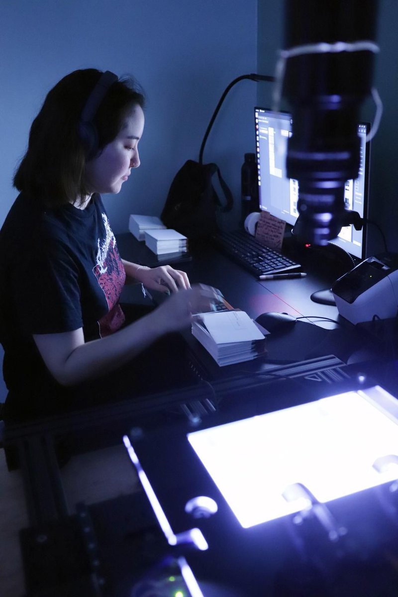 internetarchive's tweet photo. 🗂️ Ever seen those tiny images of old documents on sheets of film? That’s microfiche! So, how do those go from film to the Internet Archive? See how these records are digitized at the Physical Archive tour!

It's a once-a-year opportunity to witness preservation processes up close.

📆 Tues, Oct 20
🕕 6–8 PM
📍 IN-PERSON: Richmond, CA
🎟️ https://t.co/su4ZvrreUV