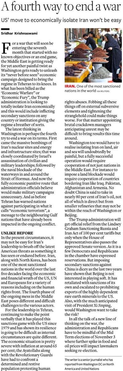 rajasri09's tweet photo. US’ move to economically isolate Iran won’t be easy 
@businessline https://t.co/ePXaPXujWK