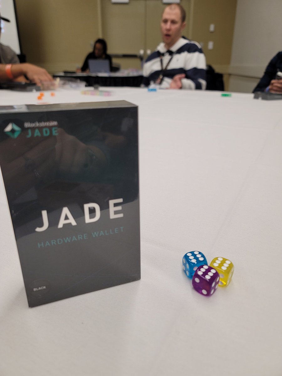 pameladavisbean's tweet photo. Learned about difficulty adjustments, mined a "block", and won a jade wallet! At the Midwest Bitcoin Summit workshop by
@learningbtcfdn. https://t.co/yIFL5lbpJ5