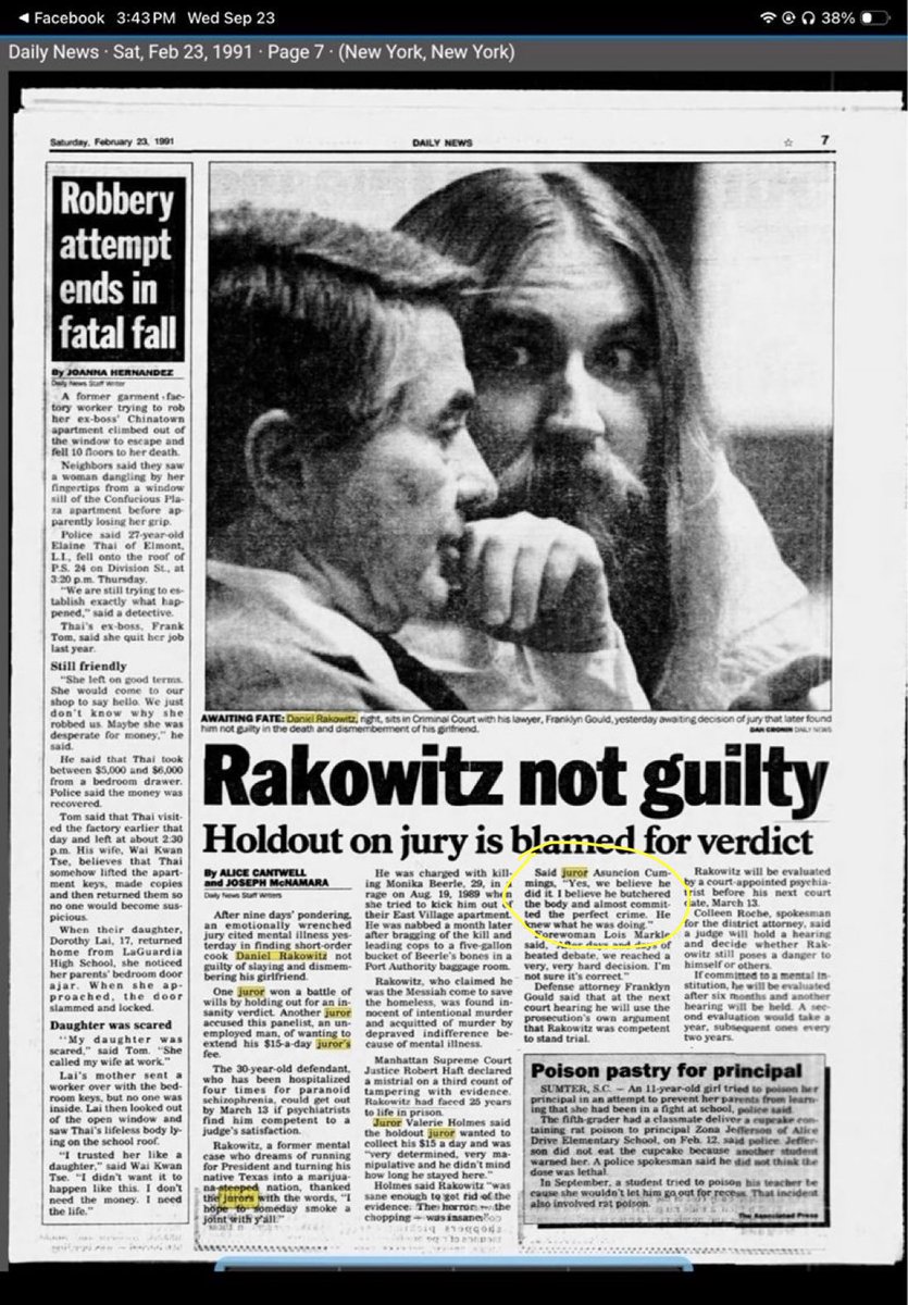 proamericapol's tweet photo. 🚨JUST IN: Sunny Hostin has been BUSTED lying about being the hold-out juror in a 1991  murder trial.

She claimed he didn't have the mental capacity to be held accountable for his crimes and she was bravely standing up for him.

 But, in an interview for a newspaper article in 1991 she said the exact opposite.

She didn't think we'd find it. We found it.

All they do is lie. 👇