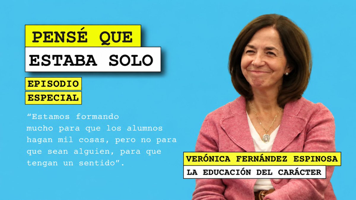 HumanidadesUM's tweet photo. 🚀Nuevo capítulo de "Pensé que estaba solo", un pódcast para conversar con buen humor sobre las cosas importantes de la vida.

Hoy presentamos un capítulo especial junto a nuestra invitada, la doctora en Educación, Verónica Fernández.

📢¡Escuchalo aquí!: https://t.co/Ap2lp3R6pL https://t.co/cvt43qfLst