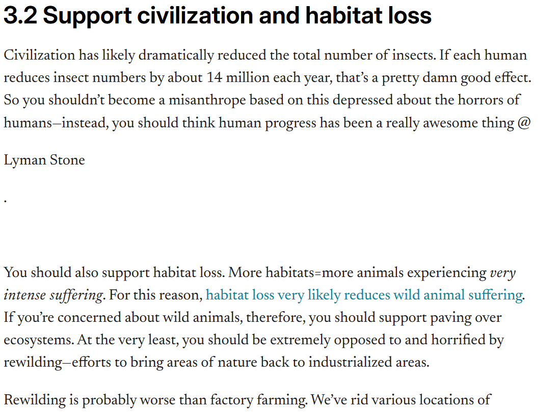 whippletom's tweet photo. @semaphorist Ah but the really interesting thing is he argues the reverse. We should kill insects, to save their suffering. https://t.co/7Y4fYUtEXt