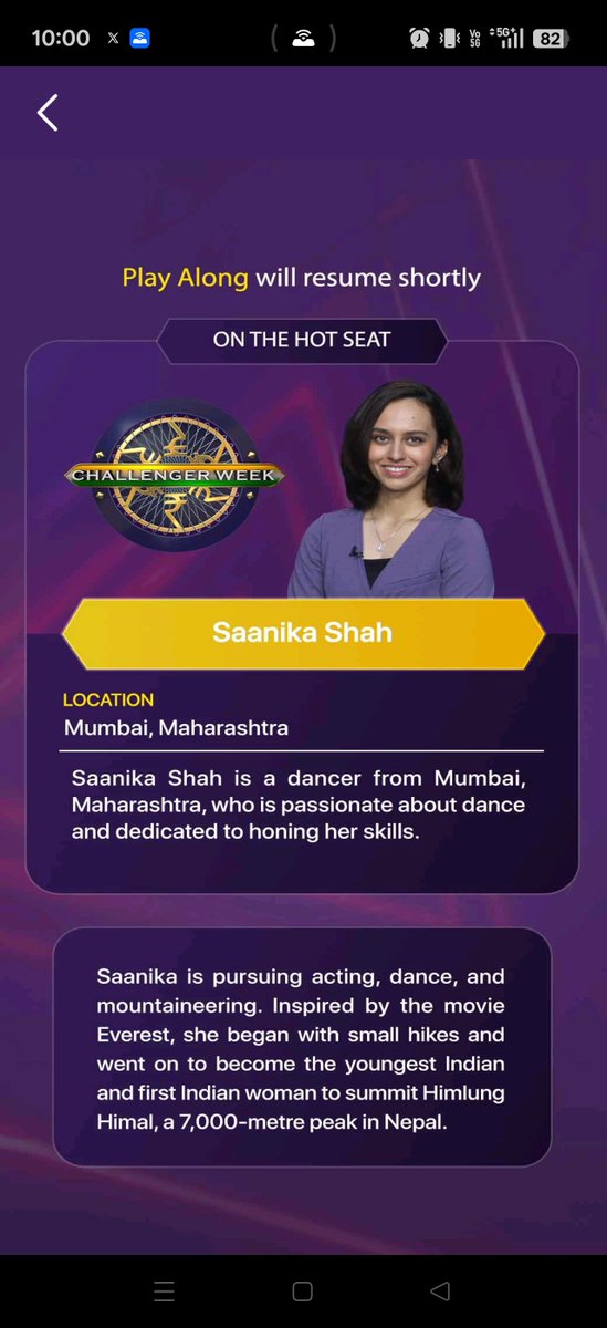 AshishRaj993155's tweet photo. Kaun Banega Crorepati (Season -18) Saanika Shah Won Prize 5,00,000 in KBC

AshishRaj993155

#KBC #KaunBanegaCrorepati #KBC2026 #KBCFans #KBCOnSony #AmitabhBachchan #BigB #KBCQuiz #KBCQuestions #KBCUpdates #KBCIndia #QuizTime #IndianQuiz https://t.co/pEUxk4MQvh