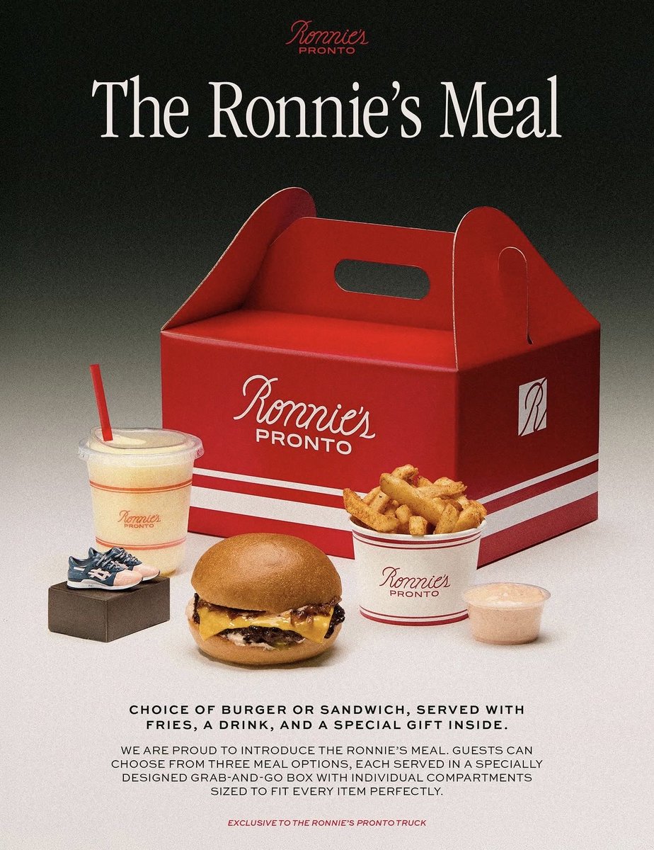 AndyOliverWpg's tweet photo. Introducing the Ronnie’s Pronto truck. Sneaker friends, you’re going to want the Ronnie’s Meal. 👀 https://t.co/KCgnaoXnat