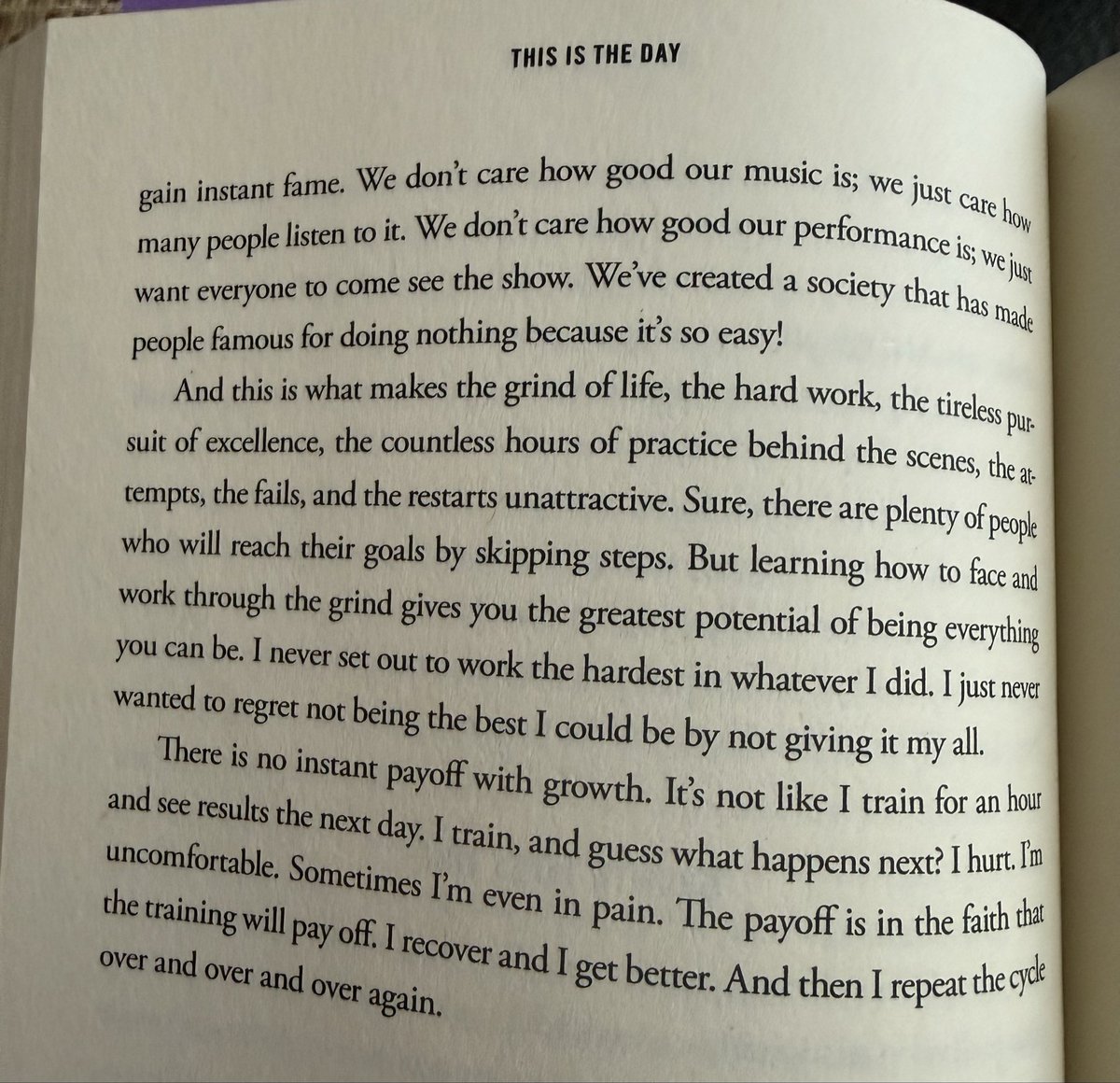 FortyEightMins's tweet photo. This passage from Tim Tebow’s book on delayed gratification and growth 🙌

So true. https://t.co/OgZNvz6kck