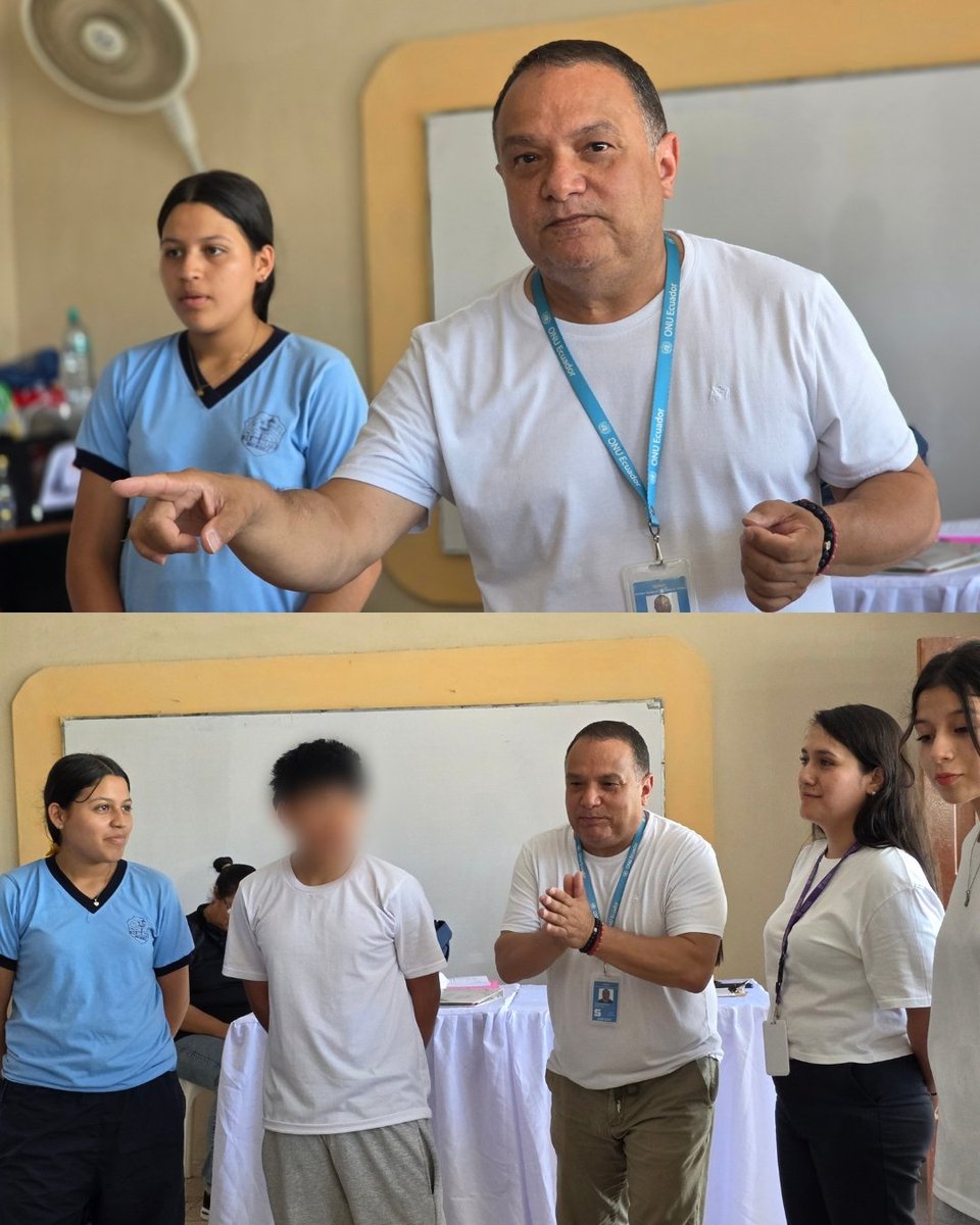 dpsmorona's tweet photo. 📍 #MoronaSantiago | 👥 Adolescentes de instituciones educativas de los cantones #Santiago y #LimónIndanza participan en el taller de formación de facilitadores de la metodología #RURANKAPAK, desarrollado por el @Salud_Ec junto a @UNFPAecuador y @Educacion_Ec. https://t.co/CUKdCO08mC