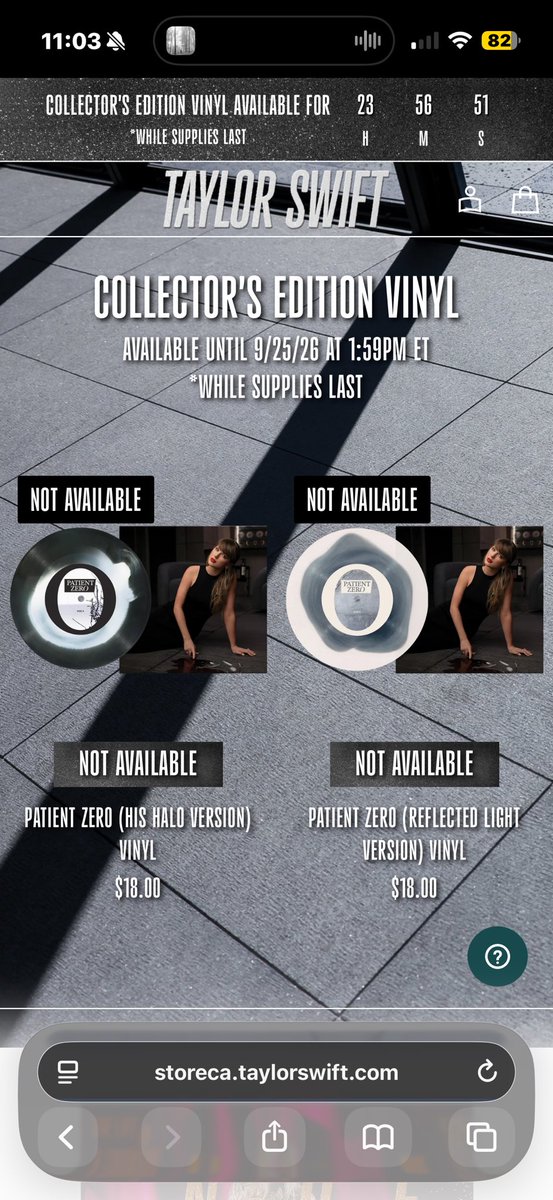 swiftie1ncanada's tweet photo. idk i don’t think these drops should be selling out in seconds if they’re not advertised as limited perhaps we could be adding more stock to international sites https://t.co/qyUMtD9N08