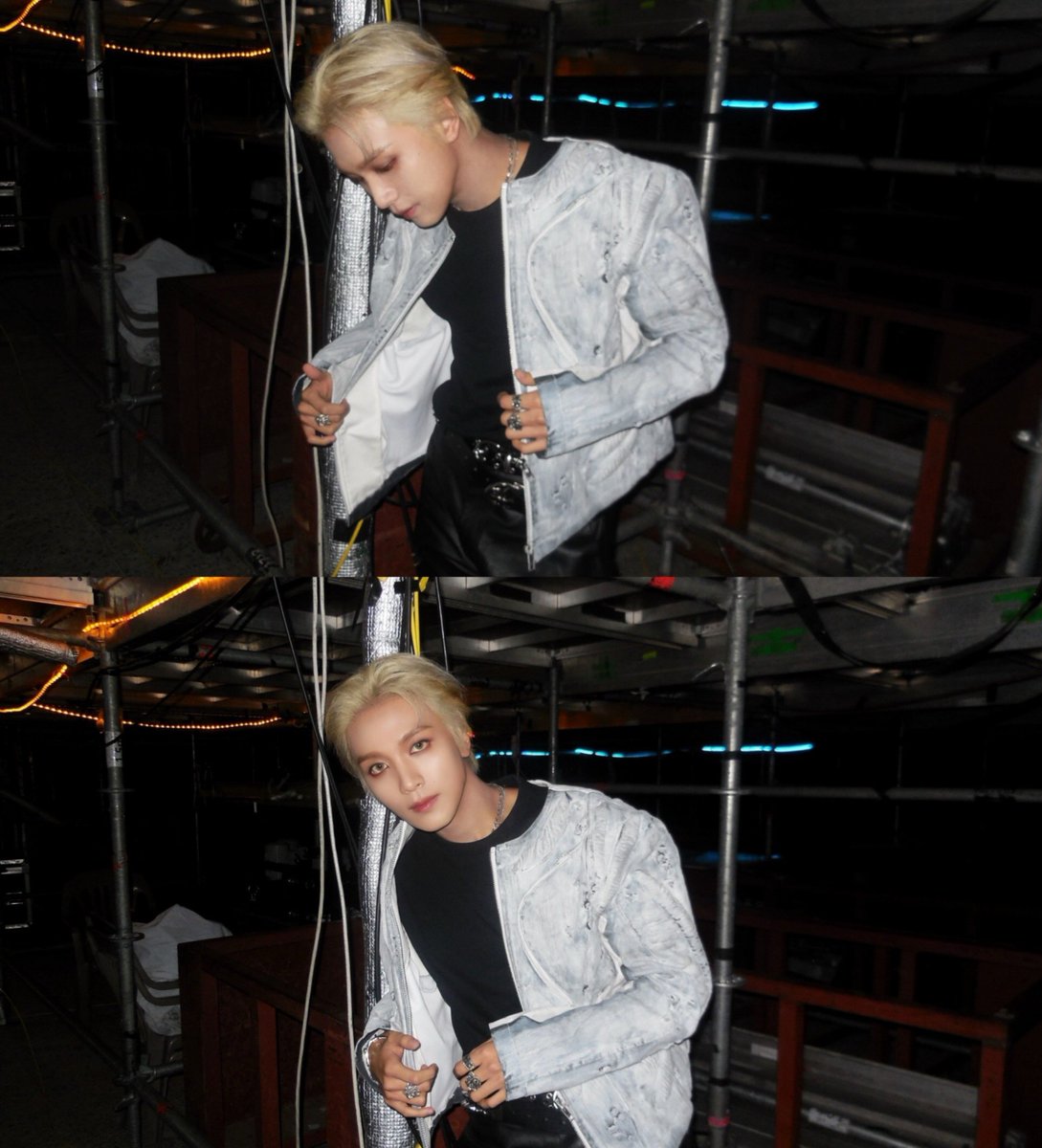 FadedHaechan's tweet photo. Gue naksir deh sm gue yg blonde ini. https://t.co/sfWsaYCryd