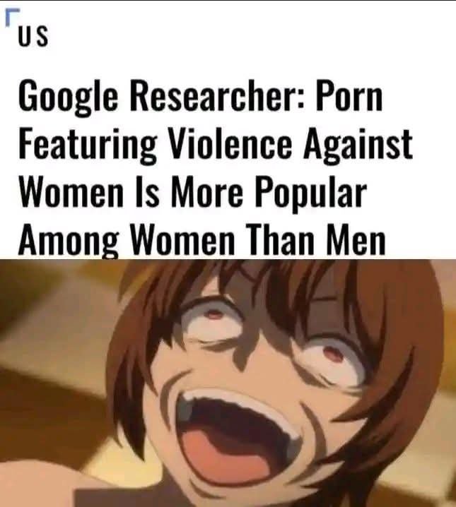 ChibiReviews's tweet photo. Women 9 times out of 10 are even more perverted than even men. 

Nothing wrong with it but lets not try to virtue signal about this https://t.co/ZArtL0so1u