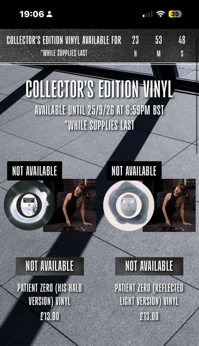taylormoments13's tweet photo. no this is genuinely insane, selling out 30 seconds after they’re on the site / not even being able to add to bag because resellers know from the US store updating earlier that they’re coming
@taylornation13 PLEASE fix this and update all stores at the same time🥲 https://t.co/Rg0T4KTIAa