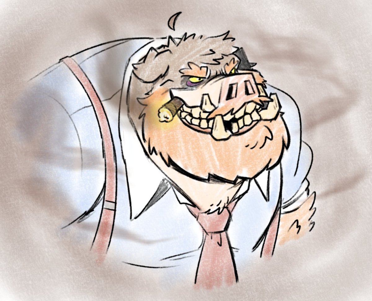 GurluTheChair's tweet photo. A winning smile for a friendly(?) hog. https://t.co/dHAnz3ysyQ