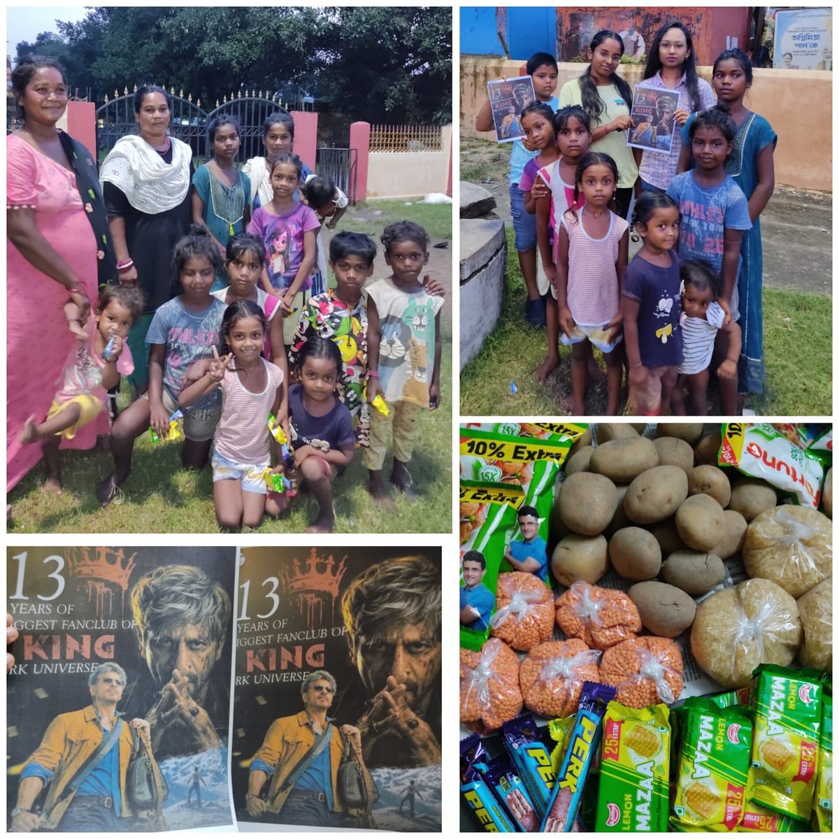 CineBuff2003's tweet photo. 13 years of spreading love and smiles! ❤️ #Asansol SRK fans celebrated with cake and shared essentials with the underprivileged. ✨
#13YearsofSRKUniverse
#KING #KINGTitleReveal #ItsKingTime #ShahRukhKhan #SRK #KingKhan #SRKUniverse https://t.co/o3svCdjM18