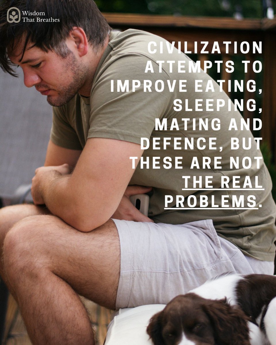 WTBFoundation's tweet photo. Why does modern progress make life more comfortable, yet leave us just as unsatisfied?

We look at the difference between upgrading bodily comforts and solving the real challenges of existence. https://t.co/Wze1Xir3Yu