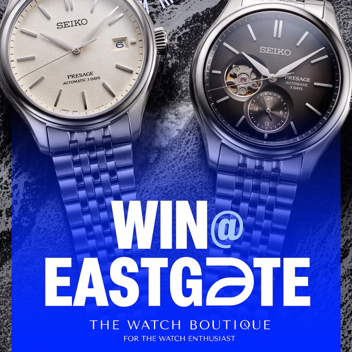 Eastgateshops's tweet photo. WIN at Eastgate!
Spring is all about new beginnings, and we’re celebrating the arrival of a fabulous new retailer. ⌚
A big Eastgate welcome to The Watch Boutiquesa, now open on the Lower Level, by Woolworths.
To celebrate, we’re giving ONE lucky winner a R5 000 voucher to spend at The Watch Boutique. 🎉
To enter:
💬 Tell us in the comments which brands you can find at The Watch Boutique.
📅 Competition runs from 24 September – 8 October 2026.
🏆 One winner will be randomly selected and announced on 9 October 2026.
 
Please note:
The winner must reside in Johannesburg.
The winner will have 48 hours to respond with their contact details, failing which the prize will be forfeited.
Ts & Cs apply.
 
Good luck! 🎉