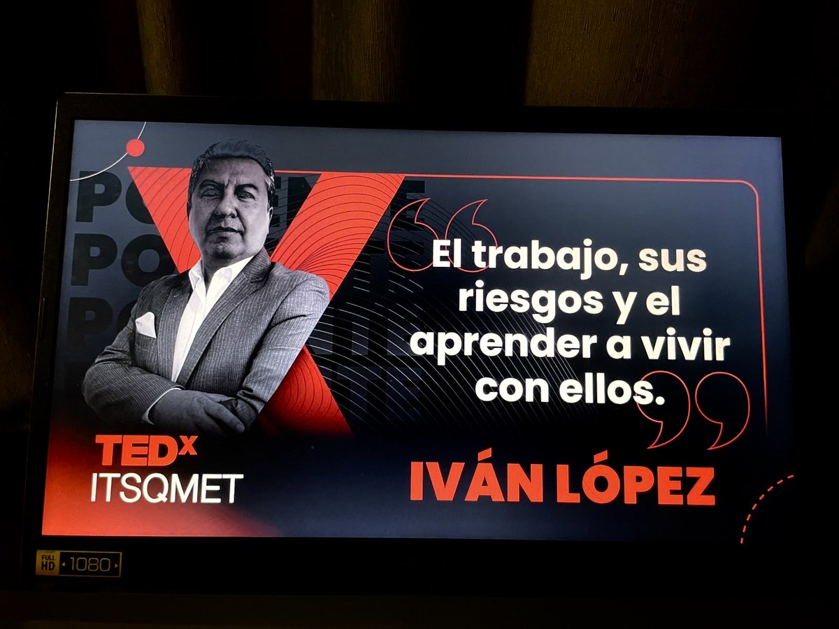 ivanlopeze's tweet photo. Un verdadero honor participar en el #TEDx organizado por el #ITSQMET 🇪🇨 #PrevencionPorConviccion #PRL @LudoPrevencion https://t.co/vcq6jOgJzv