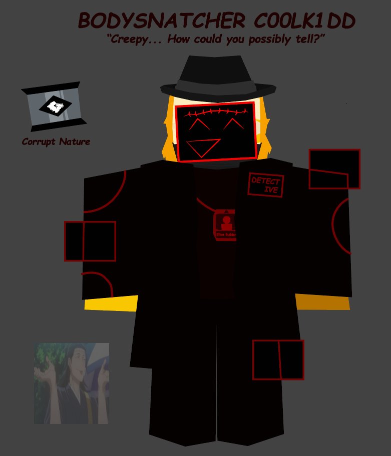 AlTehGamr's tweet photo. "Creepy... How could you possibly tell?"
a c00lk1dd skin based on Kenjaku from Jujutsu Kaisen and the new Hunt 20th Anniversary Event
(LOOK IN COMMENTS FOR MORE INFO!!!)
#WorkAtAPizzaPlace #Forsaken #JujutsuKaisen https://t.co/eAeMGer0U0