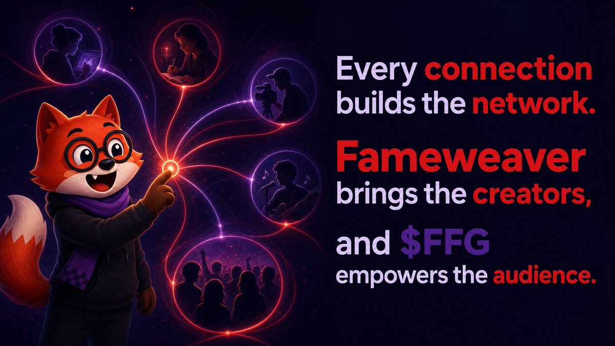 oxStriver's tweet photo. Good stories need more than a blank page.

They need tools to develop the idea, improve the script and connect with the right people.

That’s the space @FameWeaverHQ is building in, with @FFGcoin powering the wider entertainment ecosystem.

Film starts with a story. https://t.co/VBdUkhIUYK