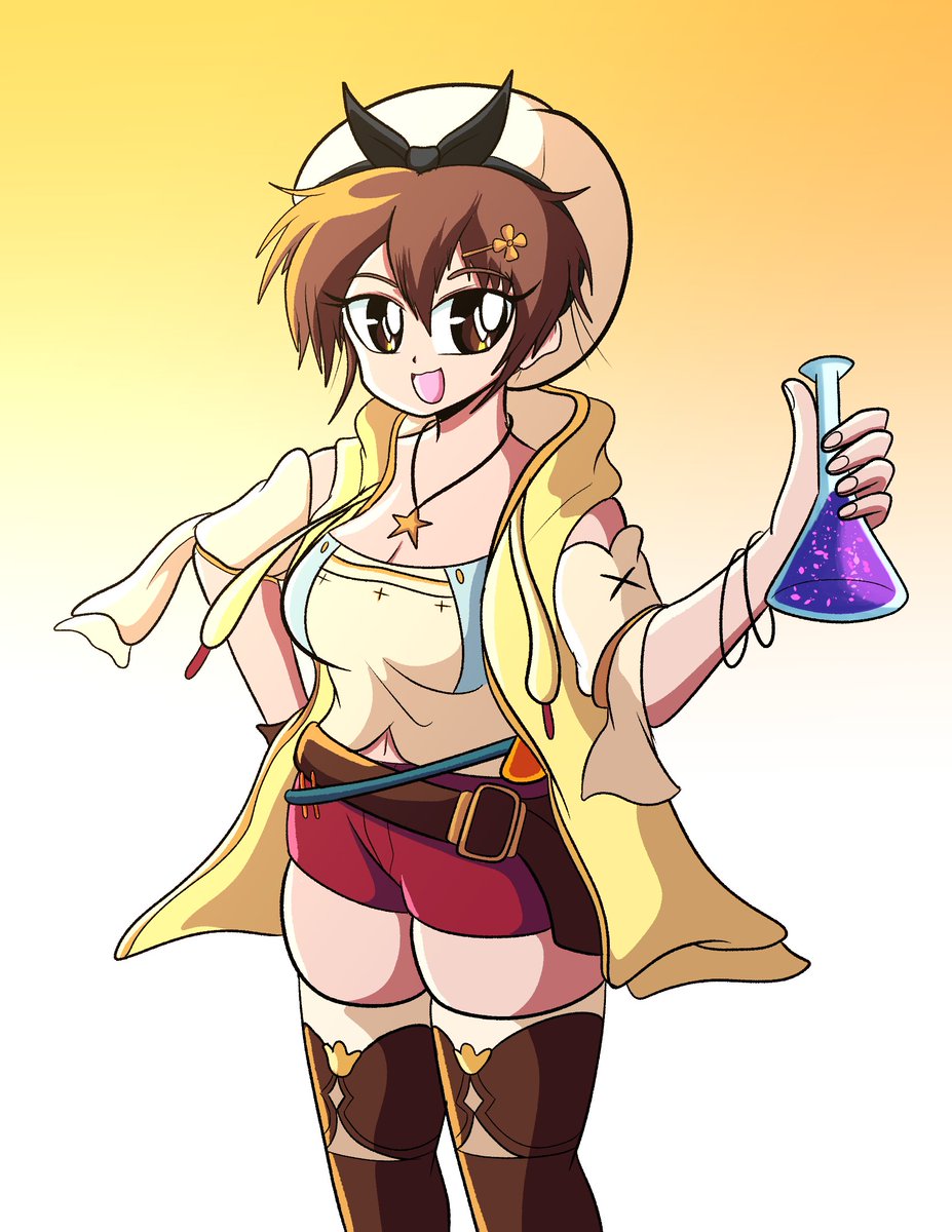 LFZdude's tweet photo. Been playing Atelier Ryza lately and enjoying it a lot, so here's a quick Ryza! 
#atelierryza #ryza https://t.co/L8PL7kiDr2