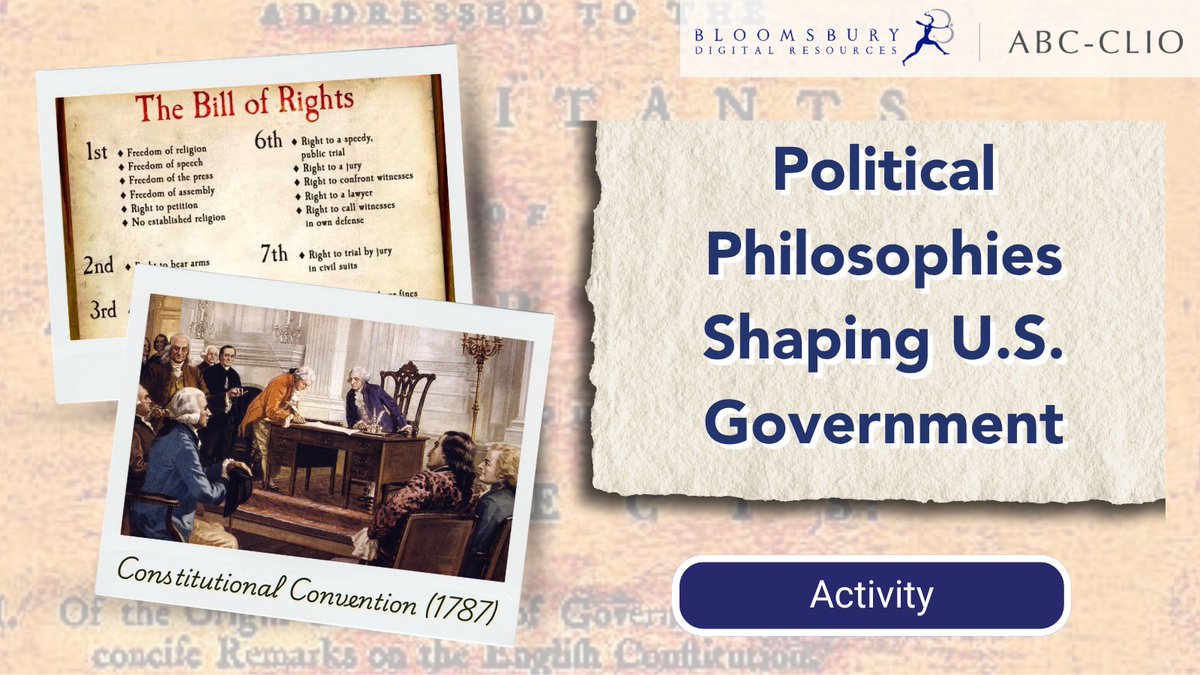 ABC_CLIO's tweet photo. Why is the U.S. #government structured the way it is? Explore the political philosophies that influenced the nation's founding and continue to impact governance today. https://t.co/odVUrUcCKE https://t.co/GKXIXBNIcz