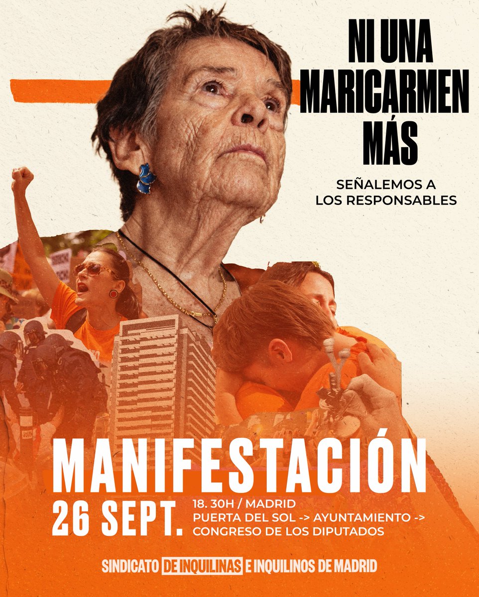 InquilinatoMad's tweet photo. POR MARICARMEN

No podemos seguir tolerando que nos expulsen de nuestros barrios y nos arranquen la vida. Somos más fuertes que cualquier gobierno, juez o rentista. Te necesitamos 

🗓️ Sabado 26
⏰ 18:30h
🏫 Inicio frente a la puerta del Sol
➡️ Hasta el Congreso de los Diputados https://t.co/JkSh1JlOUK