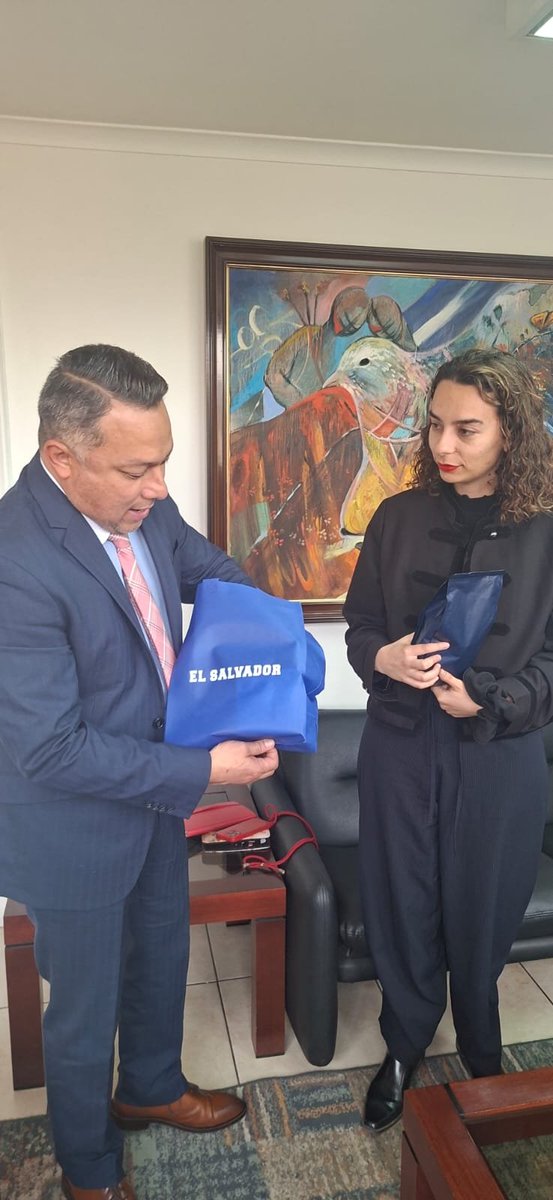 Emb_BanacekES's tweet photo. 🇸🇻🤝🇨🇱 Recibimos en la Embajada a la Diputada Javiera Rodríguez Pascual para fortalecer la diplomacia parlamentaria y los vínculos culturales entre El Salvador y Chile.
Junto a nuestra diáspora, compartimos identidad y tradición alrededor de nuestras pupusas.
Conectar. 🇸🇻❤️🇨🇱 https://t.co/KH86t4NCdY