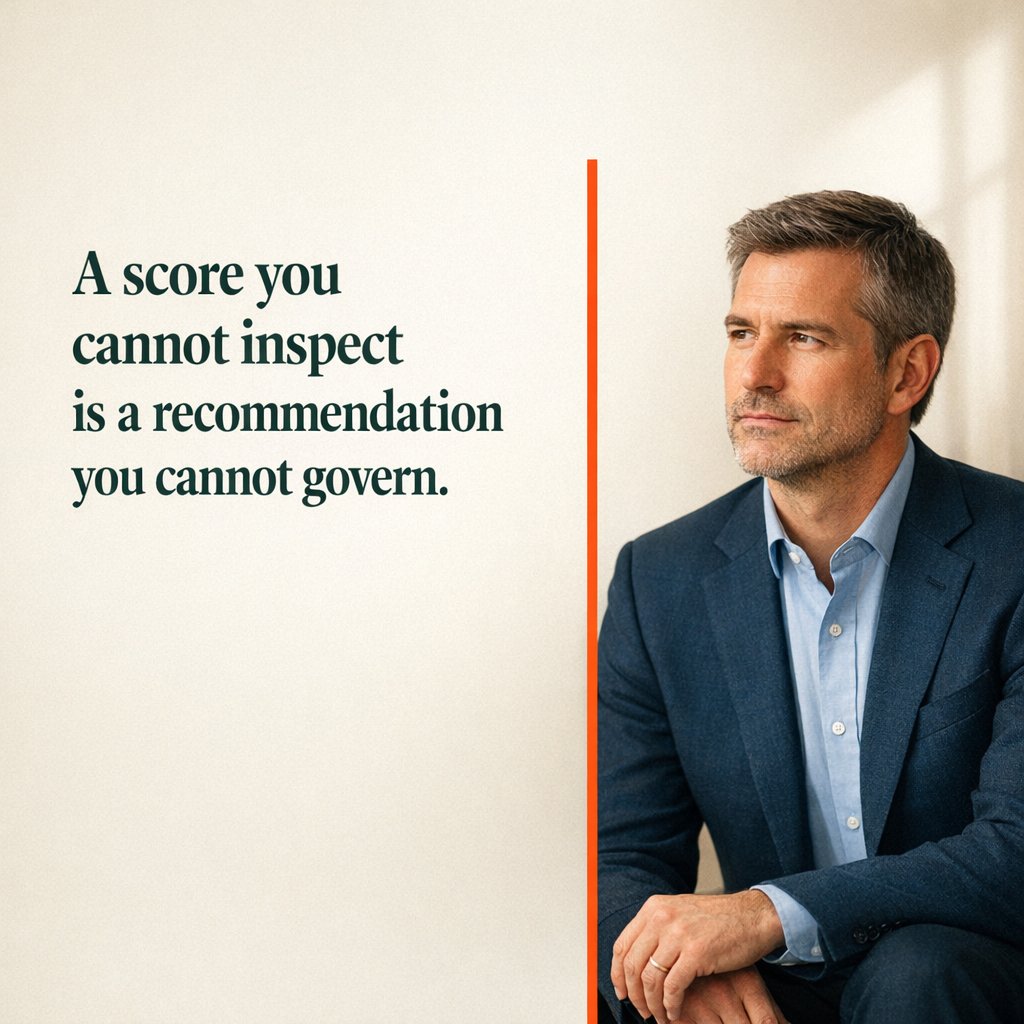 SygnalAppAI's tweet photo. A score you cannot inspect is a recommendation you cannot govern. That matters when intent triggers CRM routing, account prioritization, or an agent action.

Enterprise intent should preserve the evidence that produced the score, not ask operators to trust a number. https://t.co/jdg1fpFo8Q
