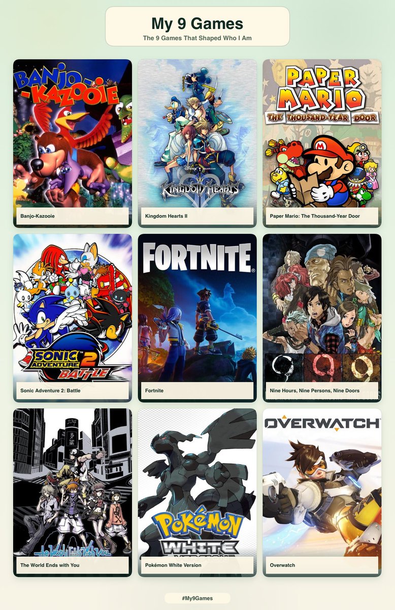 t_kobs's tweet photo. 9 games that shaped who I am https://t.co/PFaxmi9VSb