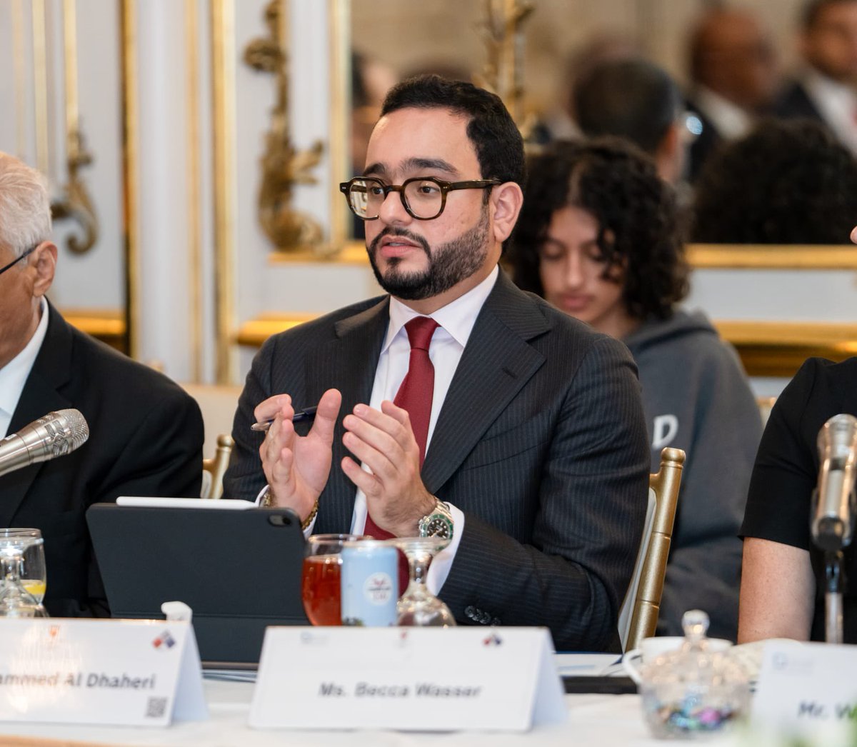 MIMAldhaheri's tweet photo. The GCC-US Think Tanks Strategic Dialogue in Washington, convened by @DerasatBH and @afpc with @GCCSG, was an occasion to reflect on the future of regional security and of the American commitment to the Gulf, after a war that tested many of the assumptions on which both had long rested. The form that commitment takes may well evolve in the years ahead, while security cooperation with the United States remains a strategic choice for the Gulf states, grounded in interests that each side weighs with realism.

My own reading is that the region should prepare for a long phase in which tension and negotiation follow one another, and that in such a phase any security arrangement is measured by its staying power and by the political will that stands behind it.

Decisions of this kind remain sovereign, and each Gulf state will take them according to its own interests and its own reading of the region. That is why frank consultation among the GCC states matters so much, on the Iranian file, on the other files before us and on the broader picture of the way forward, so that what each state determines serves one coherent Gulf course. None of it will endure unless steady diplomacy and commitments honored in full stand behind it.

The Gulf approaches this debate with quiet confidence, and its capital and diplomatic reach give it real weight in shaping the future security of its own region.