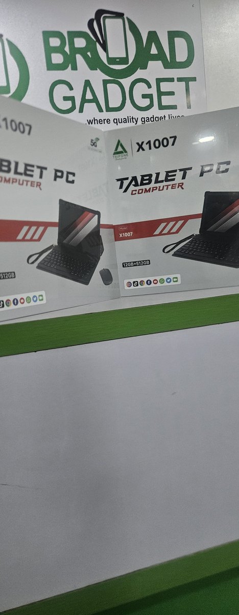 broadgadget's tweet photo. Adult PC Tablet 5G with 12 months warranty

Storage: 512+12gb
Battery: 8000mah
Dual Sim enabled
5G network
Android 15
Keyboard pouch

Price:139,900 naira

Order Now
Call/WhatsApp: 09053519999

Contact:
16, Oshitelu str computer vill Ikeja Lagos

#broadgadget
#adulttab
#pctablet https://t.co/2aVwBPCG2K