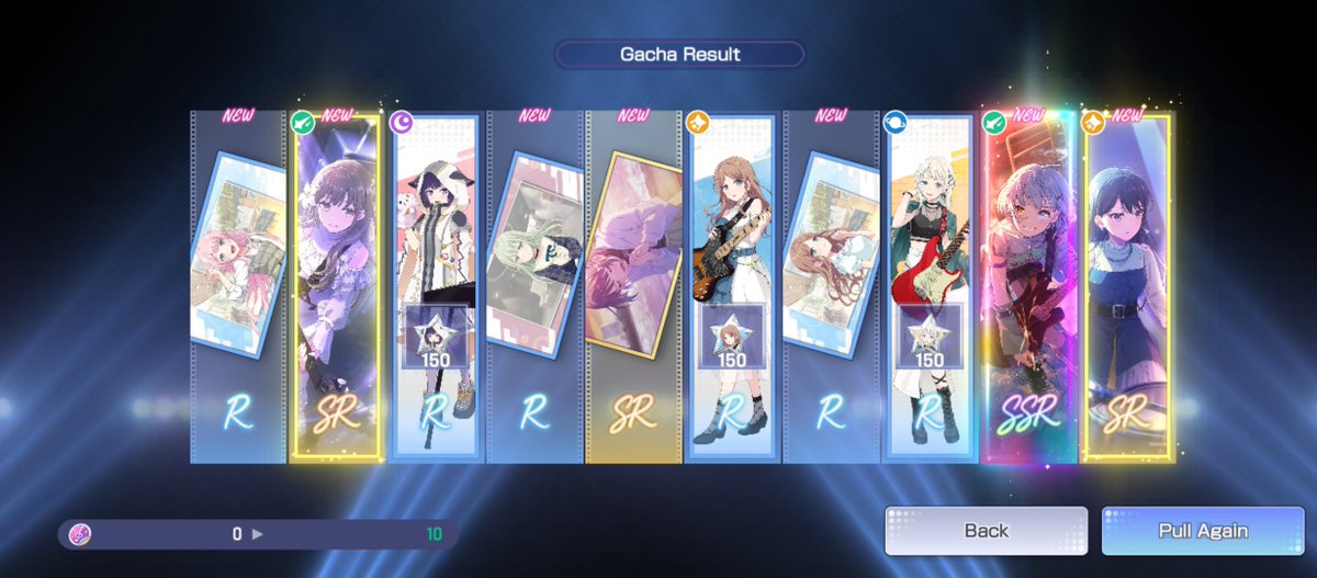 Danandrananath's tweet photo. Gacha pulls dump (MyGO semua jir, not complaining tho🐿) https://t.co/9Eg89NmoNw