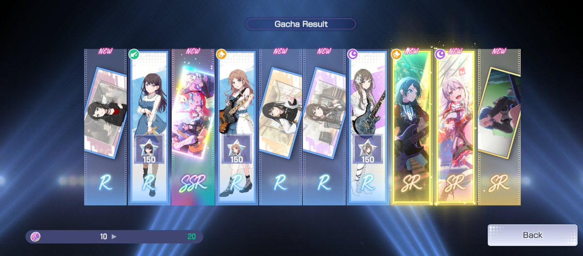 Danandrananath's tweet photo. Gacha pulls dump (MyGO semua jir, not complaining tho🐿) https://t.co/9Eg89NmoNw
