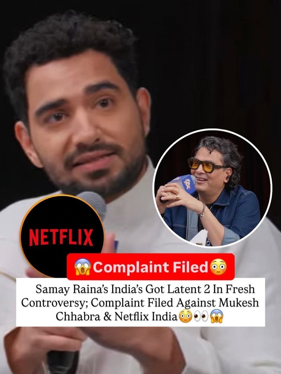 IndianDude93's tweet photo. India’s Got Latent is already in another controversy.

India’s Got Latent 2 is facing a fresh complaint over allegedly inappropriate language used during a recent episode.
The complaint reportedly names casting director Mukesh Chhabra and Netflix India.

Credit: ig tex.official https://t.co/LN3BfYej2I