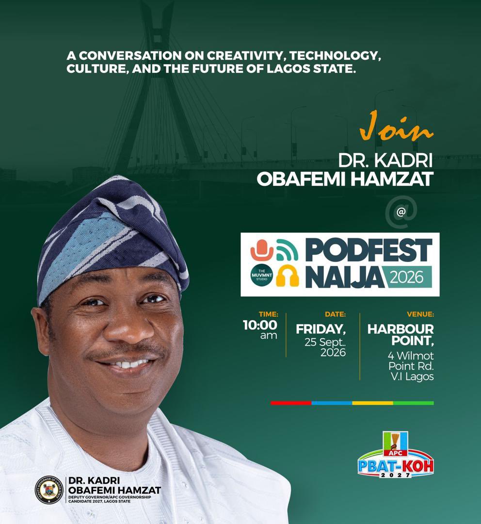 drobafemihamzat's tweet photo. Join me tomorrow for an informative conversation on the role of creativity, innovation and technology in shaping the future of our dear state. https://t.co/6LOEq5Gk5n