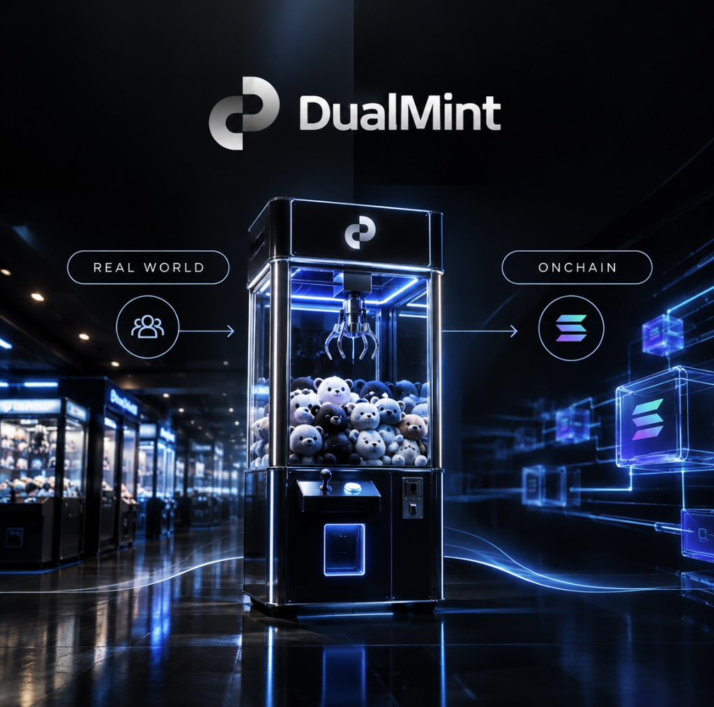 sol_blaze_'s tweet photo. What happens when real-world machines meet onchain finance?

That’s the idea behind PLAY by @DualMintRWA. 

PLAY is DualMint’s machine vault built around 200 operating claw machines, generating revenue from real-world usage rather than token emissions or speculative loops.

The concept is simple:

Real people use the machines → the machines generate revenue → that real-world machine revenue moves onchain through Solana.

That’s what makes the model interesting to me.

PLAY is targeting a 12–15% annual yield, backed by revenue generated by the operating machines.

Importantly, that’s a target, not a guarantee.

The model is built around real-world machine activity, with monthly distributions.

And this is where the RWA angle gets interesting.

We often think about real-world assets as real estate, treasuries or credit.

But productive physical machines can also generate economic activity.

PLAY is taking that machine-generated revenue and connecting it with onchain infrastructure.

Steel earns it.
Solana moves it.

The current PLAY campaign has a $230K deposit target, with pre-deposits opening September 22.

I’m following the journey because the bigger question is interesting:

What happens when real-world machine revenue becomes part of onchain finance?

If you want to follow the campaign, join Uptime and follow @DualMintRWA and https://t.co/7bfwB4vOIx for updates.