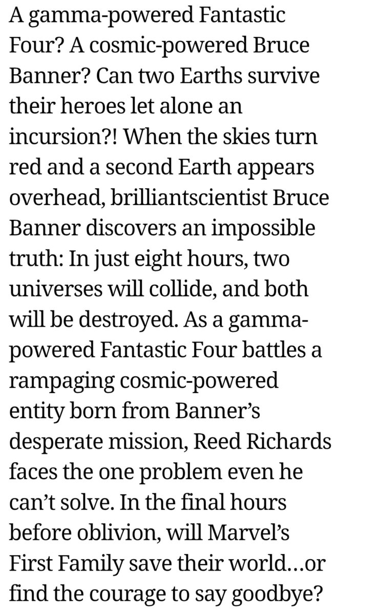 HiddenStormy's tweet photo. Fantastic Four: Incursions https://t.co/Gs1qmhKDYW
