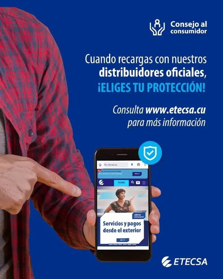 Leonard7612's tweet photo. Recuerde:
Solo recargue el saldo del móvil con los distribuidores oficiales.
!!!Es tú responsabilidad garantizar tú protección!!!
#EtecsaMayabeque
#EtecsaConCuba
#Mayabeque https://t.co/qm2r7IK1dS