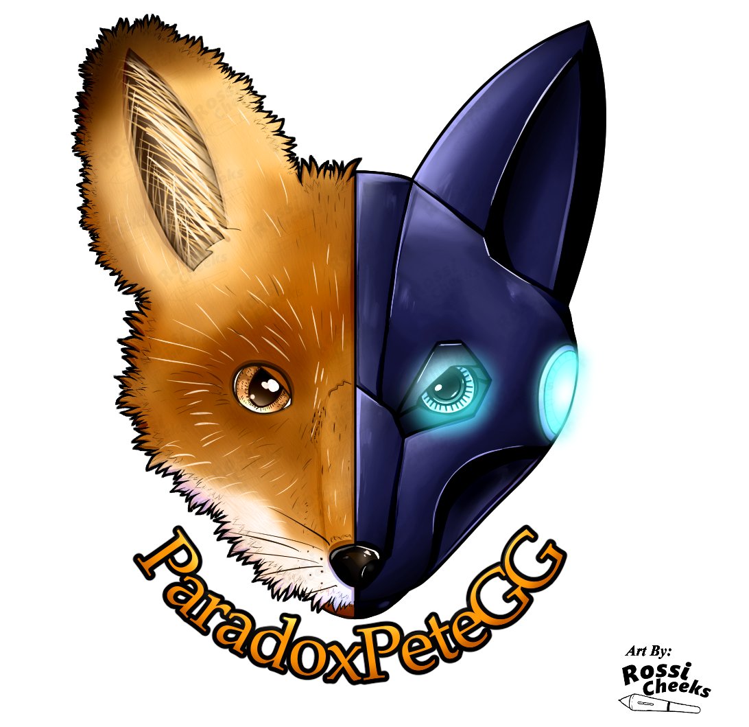 Paradoxpetegg's tweet photo. WOW!!!! Thank you Soooo Much @RossiCheeks12 . Rossi has made my ideas into reality with a new amazing Logo for my channels. I highly recommend that you pop by her pages and check out what she could do for you or check out her pages -  https://t.co/SNI5iXSe7h / https://t.co/5rcZ2wKOD3