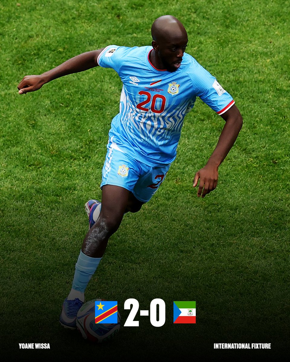 NUFC's tweet photo. Wissa was on the scoresheet for DR Congo as they beat Equatorial Guinea in their first Africa Cup of Nations qualifier 🙌🇨🇩 https://t.co/ZWiKEyK4IQ