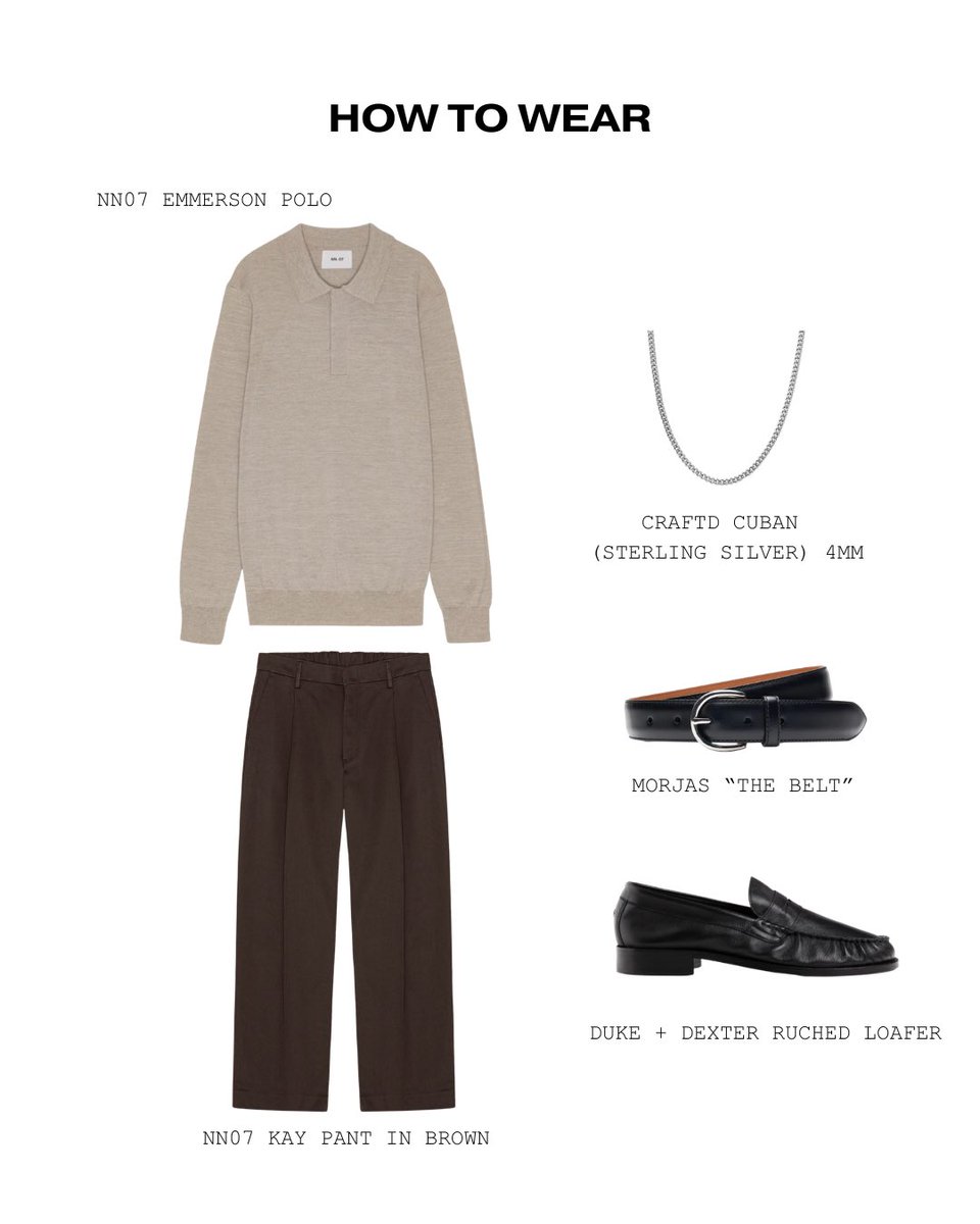 rachcorrine's tweet photo. BRAD’S LONG SLEEVE GREY KNIT AND WHERE TO FIND IT. (And how to style it.) Recently watched Mr. and Mrs. Smith. Been searching for a similar grey long sleeve knit since. Side note. Put a client in the second look (@nn07.official Kay pant and polo - absolutely slapped. So good.) Anyway. Everything is linked including what I used to style the looks. Enjoy the fruits of my labor!! xx