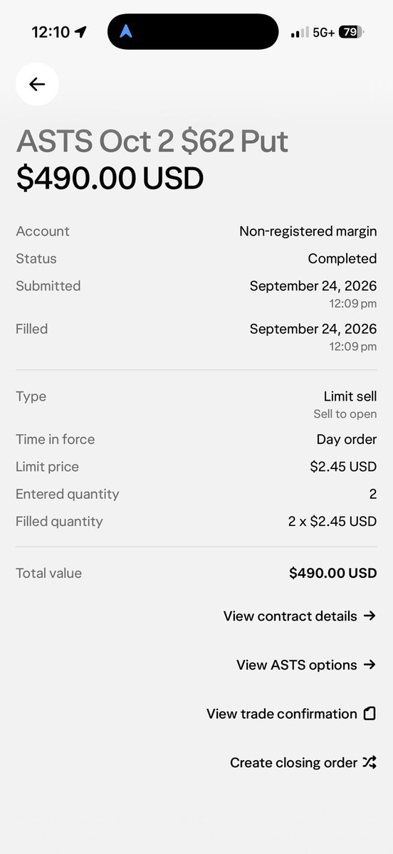 norvianx's tweet photo. Sold more puts on $ASTS 

I'm very bullish on this company https://t.co/FmfmH8yDaf