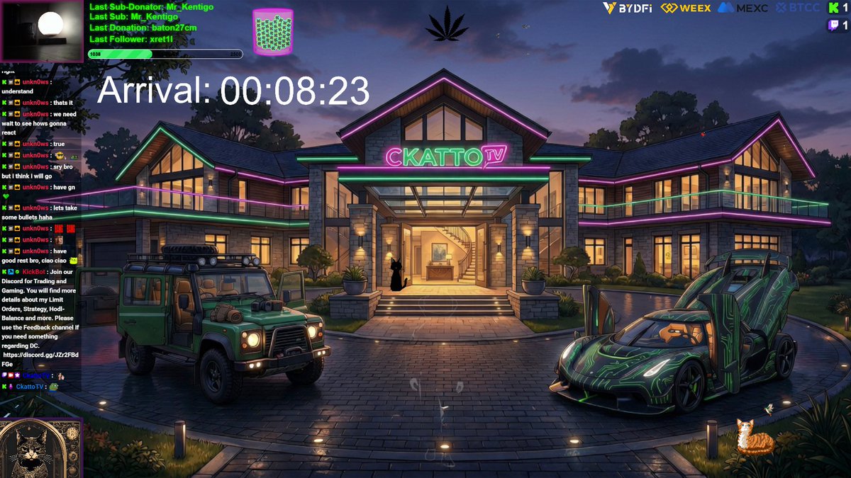 CkattoCounterT's tweet photo. Day871: While they talk, you build; while they sleep, 
you grind. 📑
Lighting up the fire, the world cannot ignore.🔥

Crypto trading and gaming vibe out below:🥳
https://t.co/H7NT1jy4Zi
https://t.co/ndOB0tCqAw

Thank you. 💘

#BTC #Trading #Stream #Cat #Vibeout https://t.co/bKI4yYZOgC