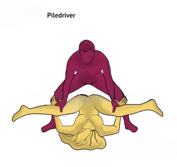 MorganFromHI's tweet photo. The Sex Position of the Day is brought to you by, “Yes, please, and thank you!” 😈🫦

If you have never tried the Pile Driver position, do it. Just do it! Oh! You're welcome. 

Have you ever tried this position? Are you going to try it? What are your thoughts and experiences with it?