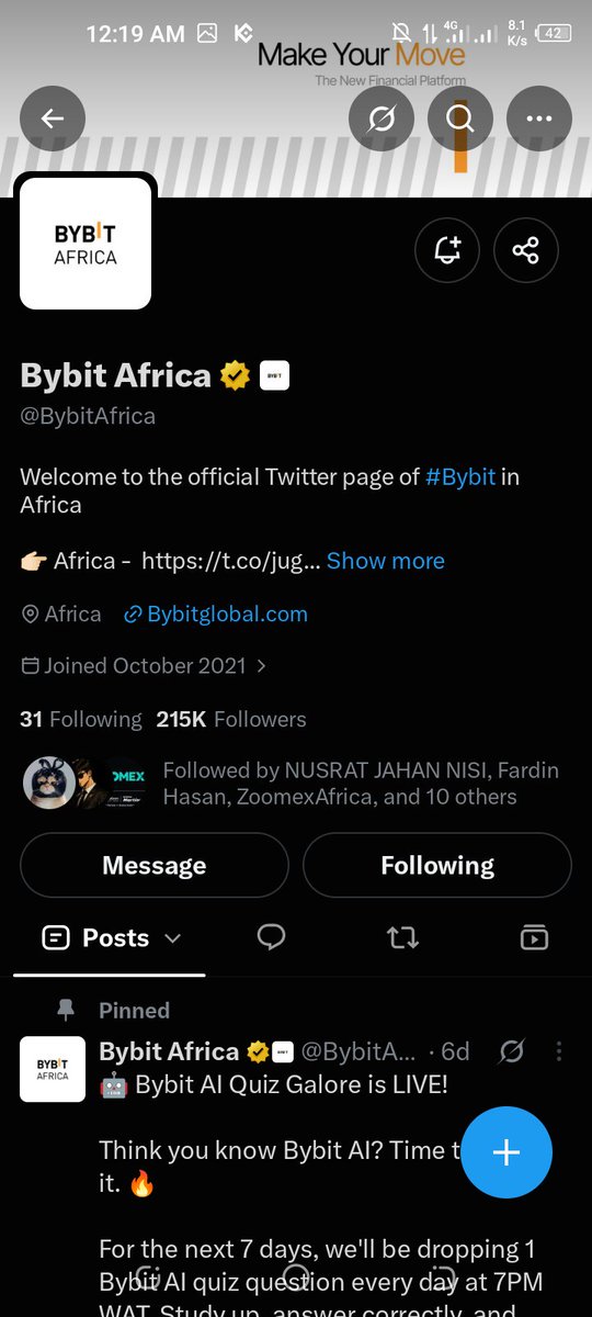 nlabrar's tweet photo. @BybitAfrica Ans:- C. Both A and B
https://t.co/cvTLiI2kZi https://t.co/jEH5arlwf5