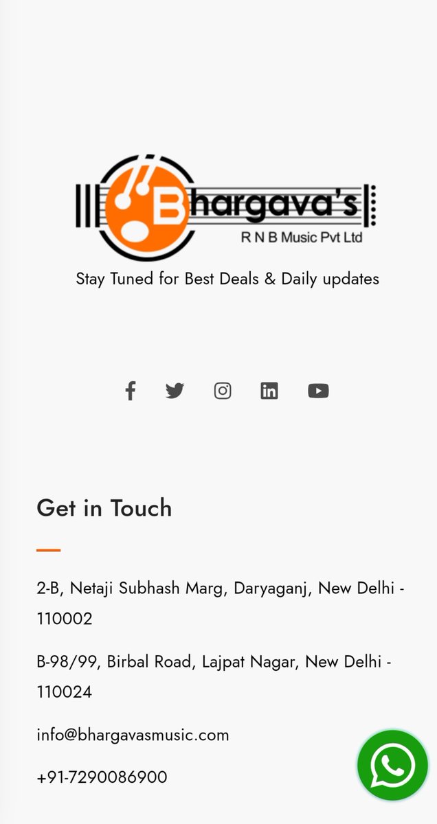 TheRFTeam's tweet photo. Bhargava’s Music, with locations in Daryaganj and Lajpat Nagar, has reportedly been named in allegations of inappropriate conduct toward women during job interviews.
We urge @DelhiPolice to investigate the allegations, protect complainants’ privacy, and take appropriate action https://t.co/HDFD1FODWH