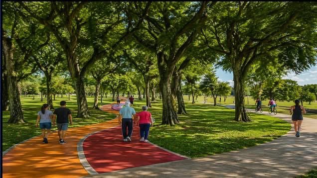 mundoescazu's tweet photo. Ya comenzó la construcción de nuevos circuitos para atletismo en La Sabana, rodeado de abundante vegetación, el nuevo circuito de 3214 metros para la práctica del atletismo, gratuito y accesible, lea este artículo en Mundo Escazú https://t.co/IkA9rAktIA