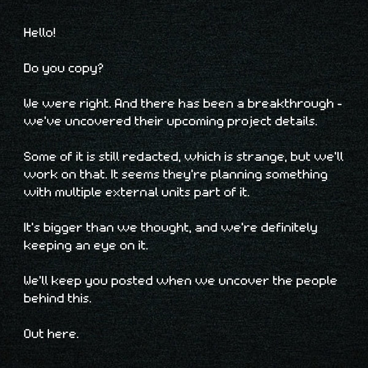redacted141zine's tweet photo. Can you see this? No matter.
We will make sure you can see some of those documents starting today. https://t.co/8rjM8uwofZ