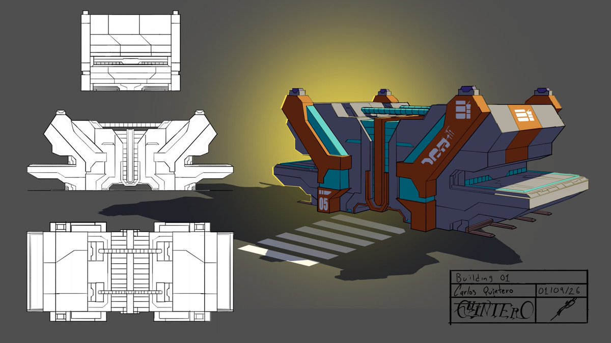 K_I_R_I_M_E_A's tweet photo. Aquí algunos de los model sheets para los diseños de los edificios que use en mi última ilustración alv #conceptart #modelsheet #photoshop #cyberpunk #scifi https://t.co/llqoYVq2CR