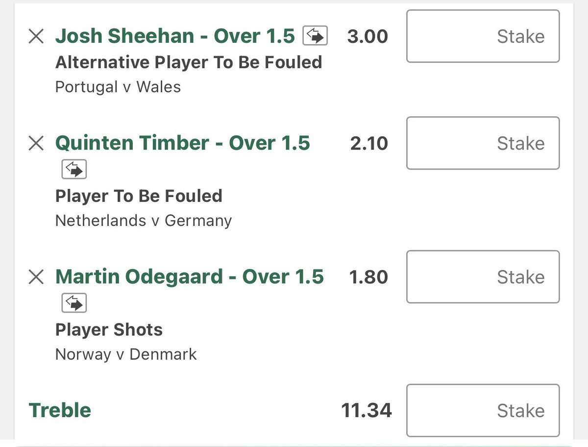 FootieNBAHorses's tweet photo. Who's got the Nations League covered? I do.

Josh Sheehan fouls won for Wales:
1, 3, 2, 2, 2, 1, 1, 2, 1, 2 - Averaging 1.90 p/90 this season 📊

Timber fouls won for Netherlands:
2, 3, 1, 4, 4, 2 - Has won 2+ in each game this season 🛡️

Martin Odegaard shots for Norway:
1, 3, 1, 3, 1, 2, 7, 1, 3, 0 - Averaging 2.27 p/90 this season ⚽

Have taken the 2+ singles on Sheehan & Timber  👊

Stats from @StatsHubCom 

https://t.co/k8XZrqjozO