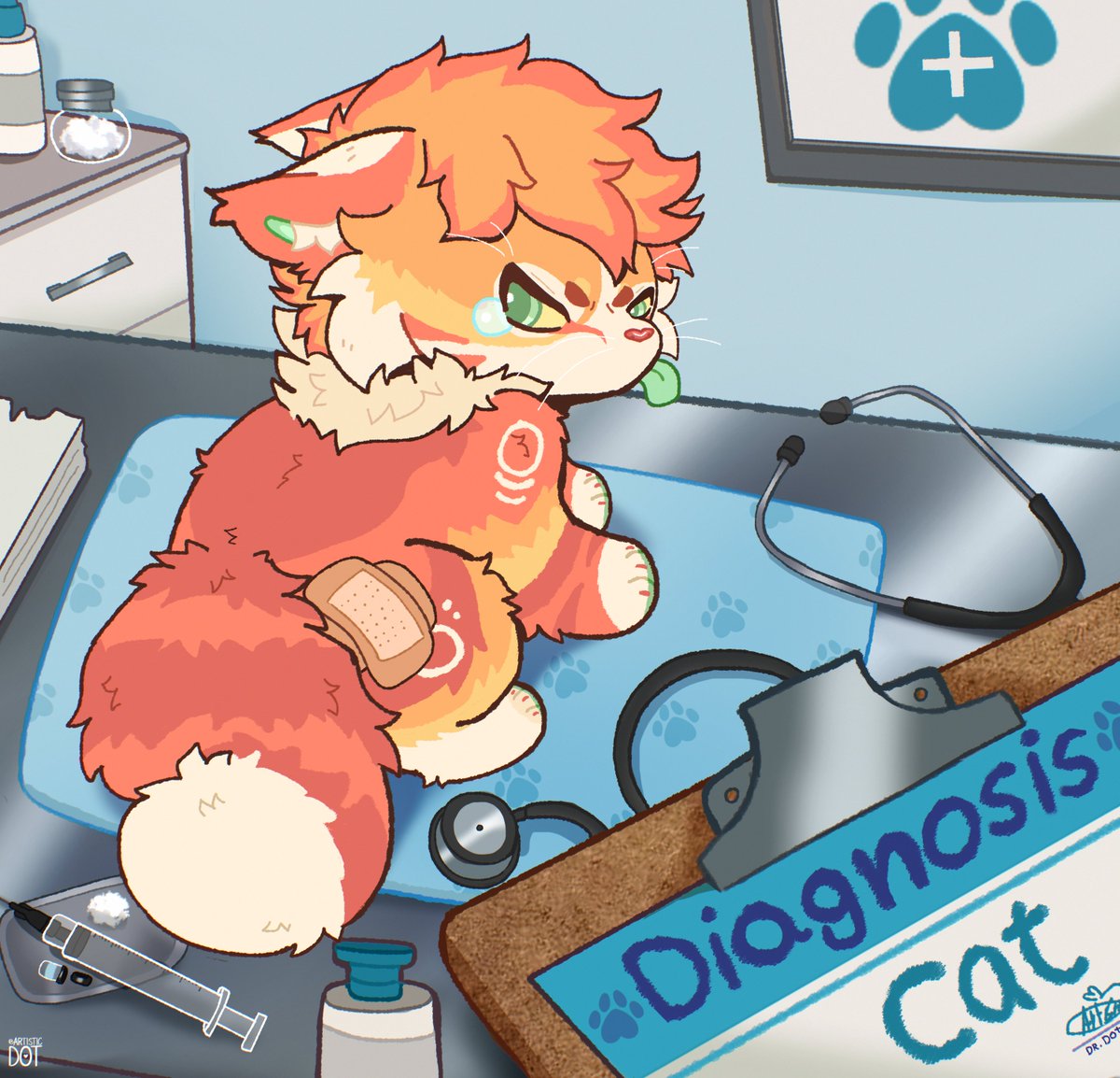artistic_dot's tweet photo. Routine Doctor Appointment YCH 🥼🔻
Book your exams with us today and we will provide accurate results using what is best of medical technology in our field 🥼

💰65  u s d  
Diagnosis text is custom

Any Species!

💌 PM me to claim https://t.co/wD73CU9yBw